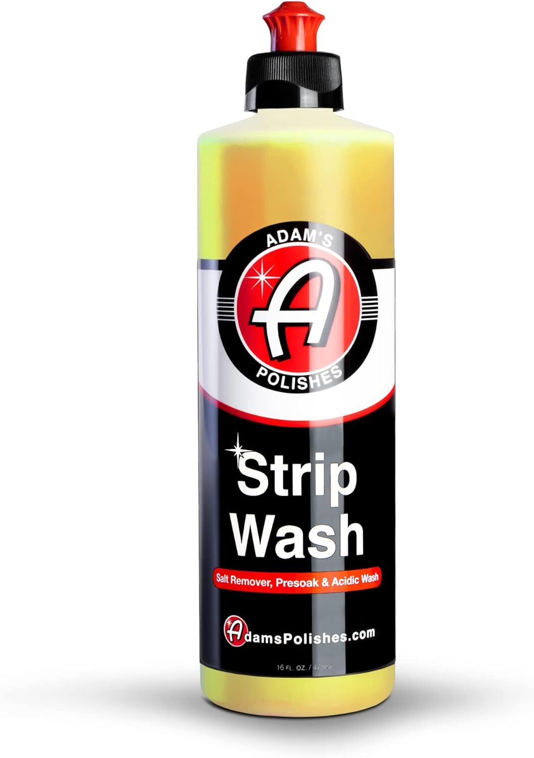 Adam’s Polishes Strip Car Wash Soap, Sealant & Wax Remover Shampoo Salt 16oz NEW