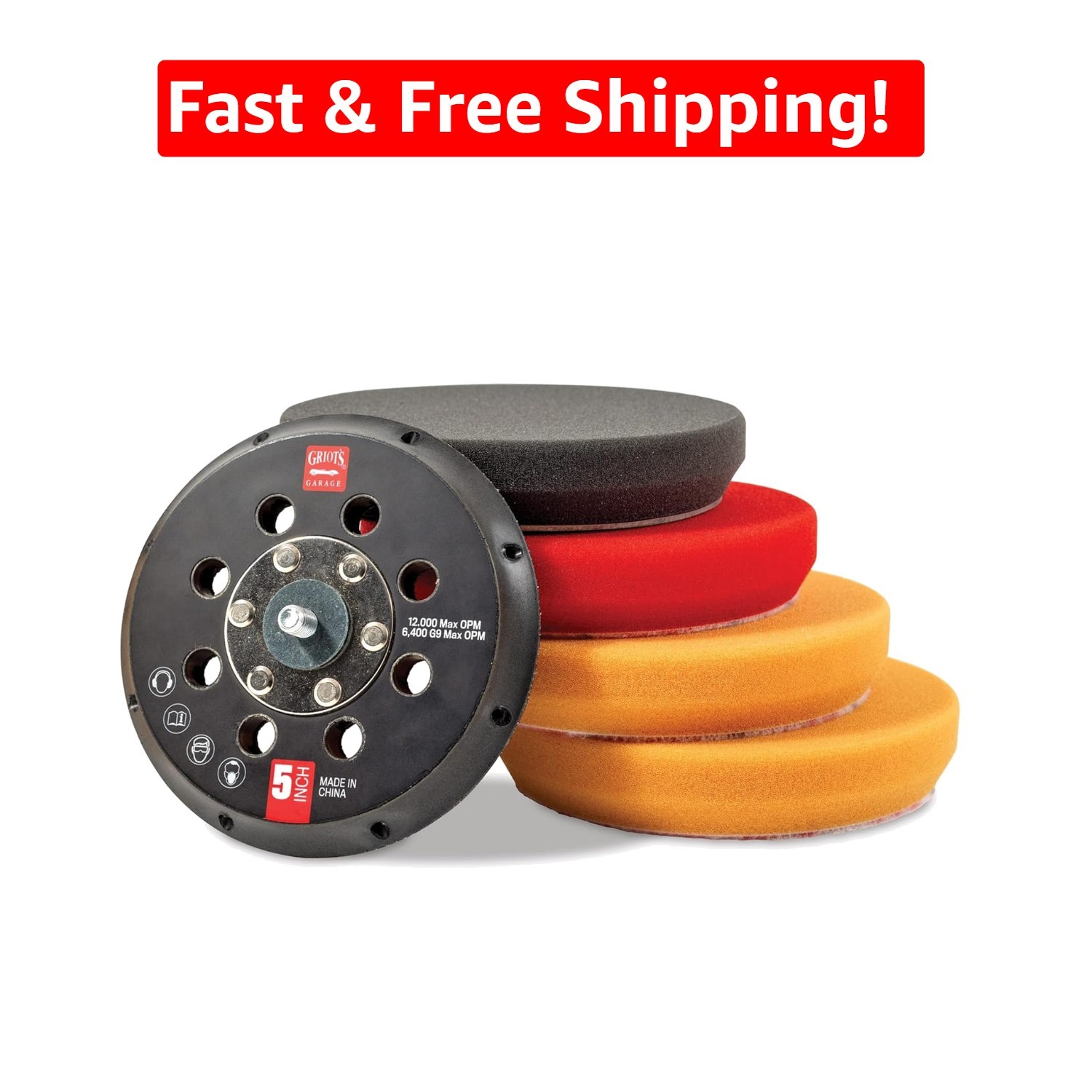Professional 5″ Orbital Conversion Kit: Complete Car Polishing & Waxing Solution