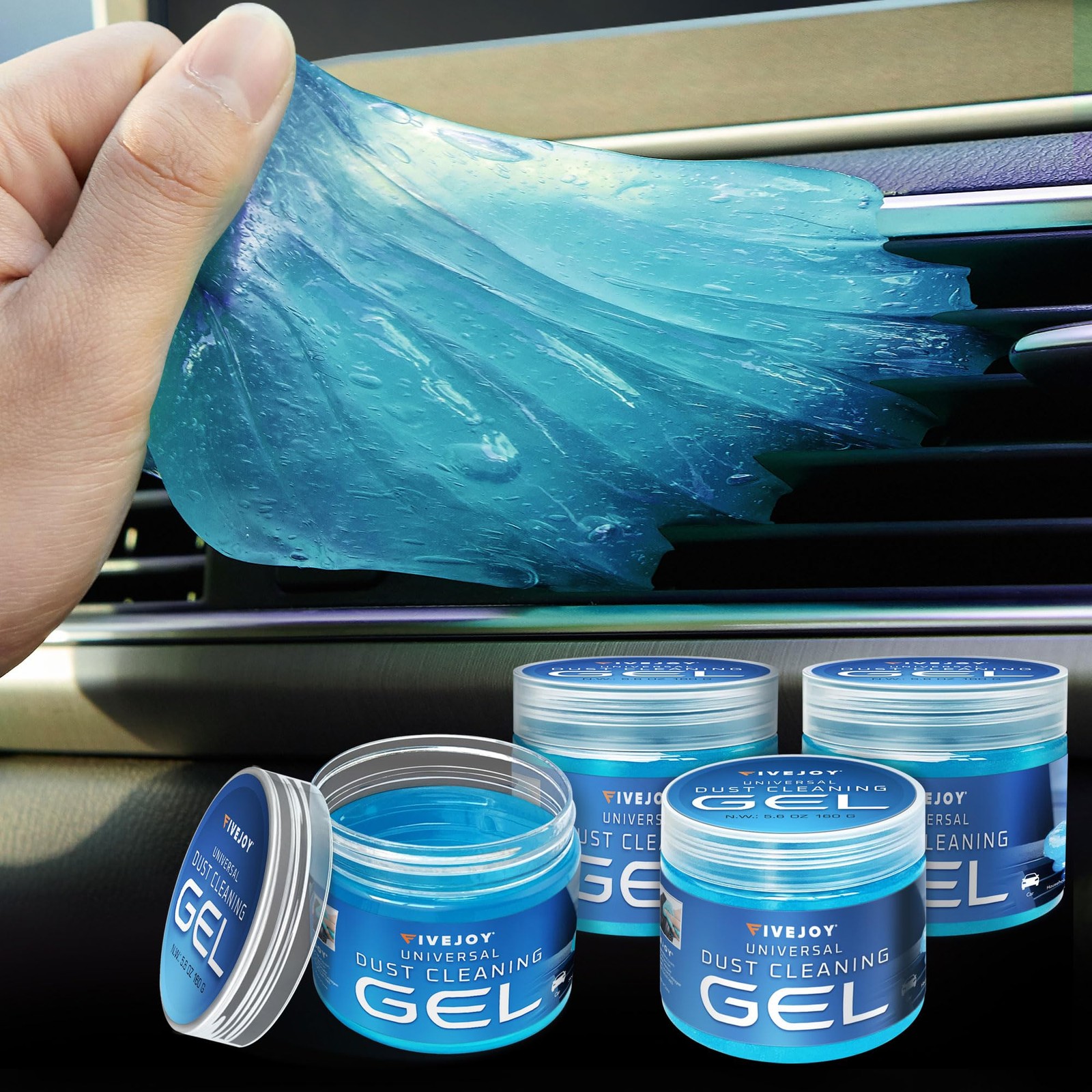 Universal Car Cleaning Gel, Detailing Putty for Interior, Office, Keyboard,
