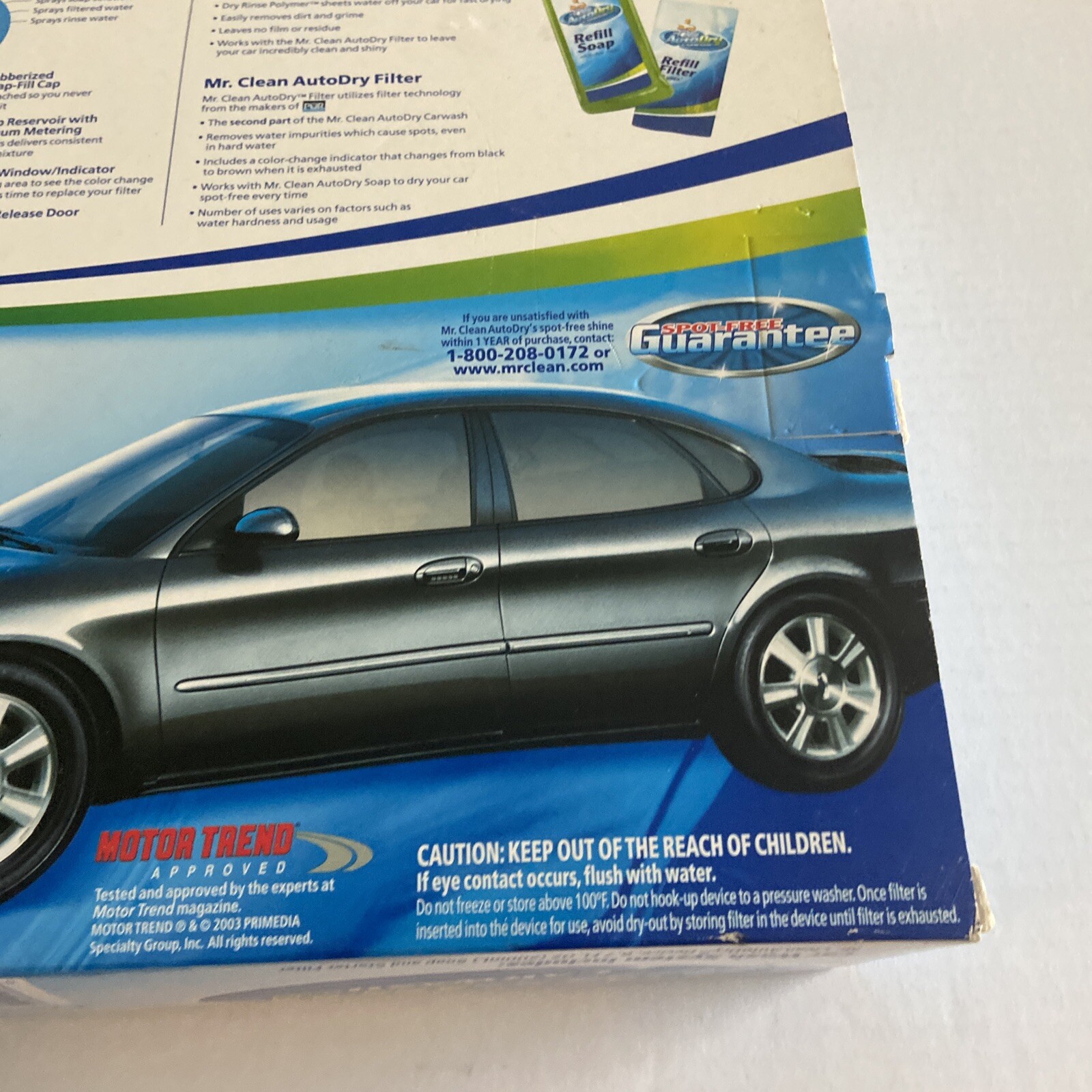 Mr. Clean Auto Dry Car Wash System Spot Free Device Soap and Starter Filter NEW