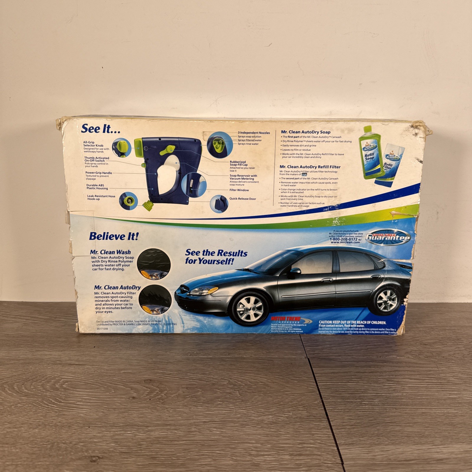 Mr. Clean AutoDry Car Wash System With Starter Soap & Filter