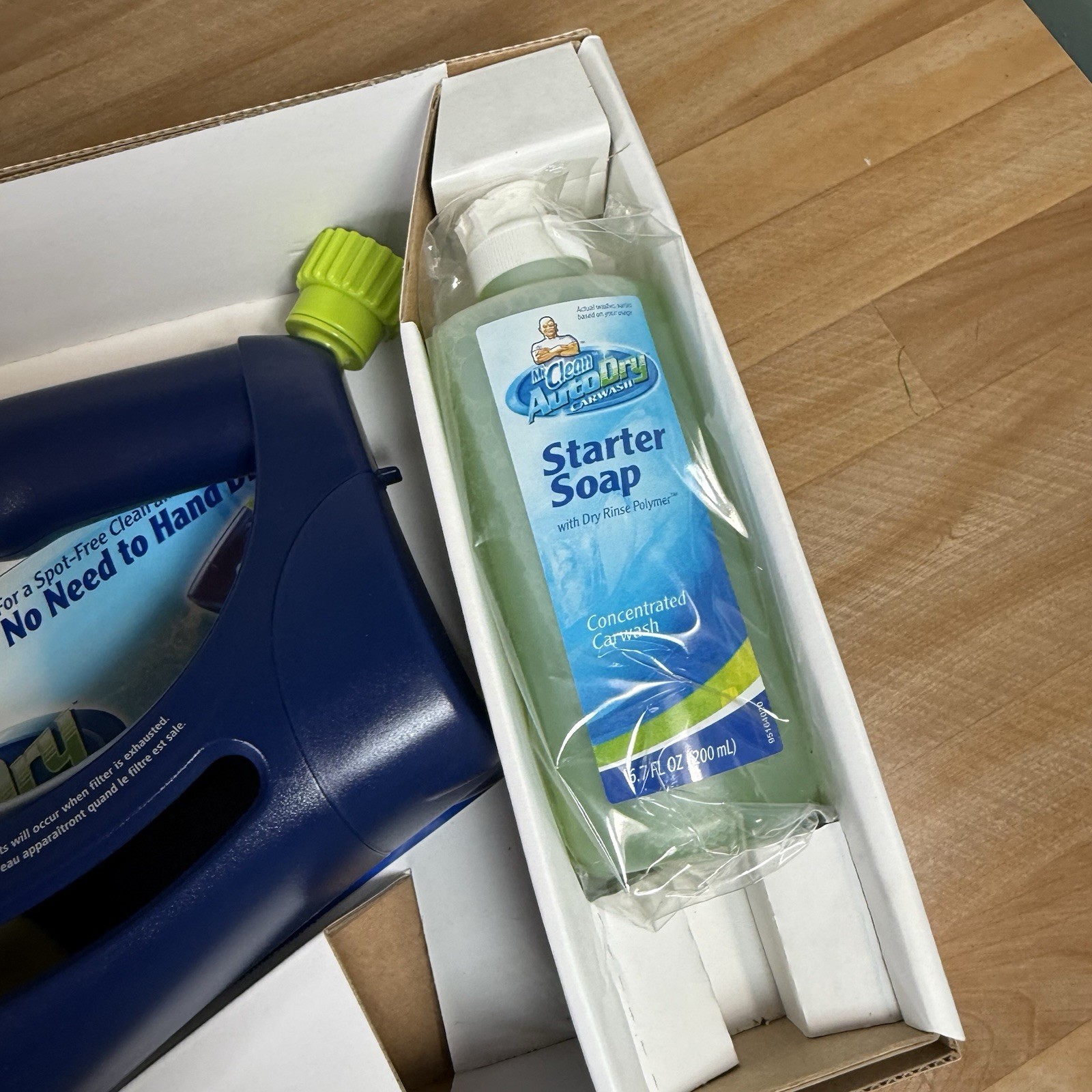 Mr Clean Auto Dry Car Wash Spray System Kit Soap Starter Filter Spot Free NEW