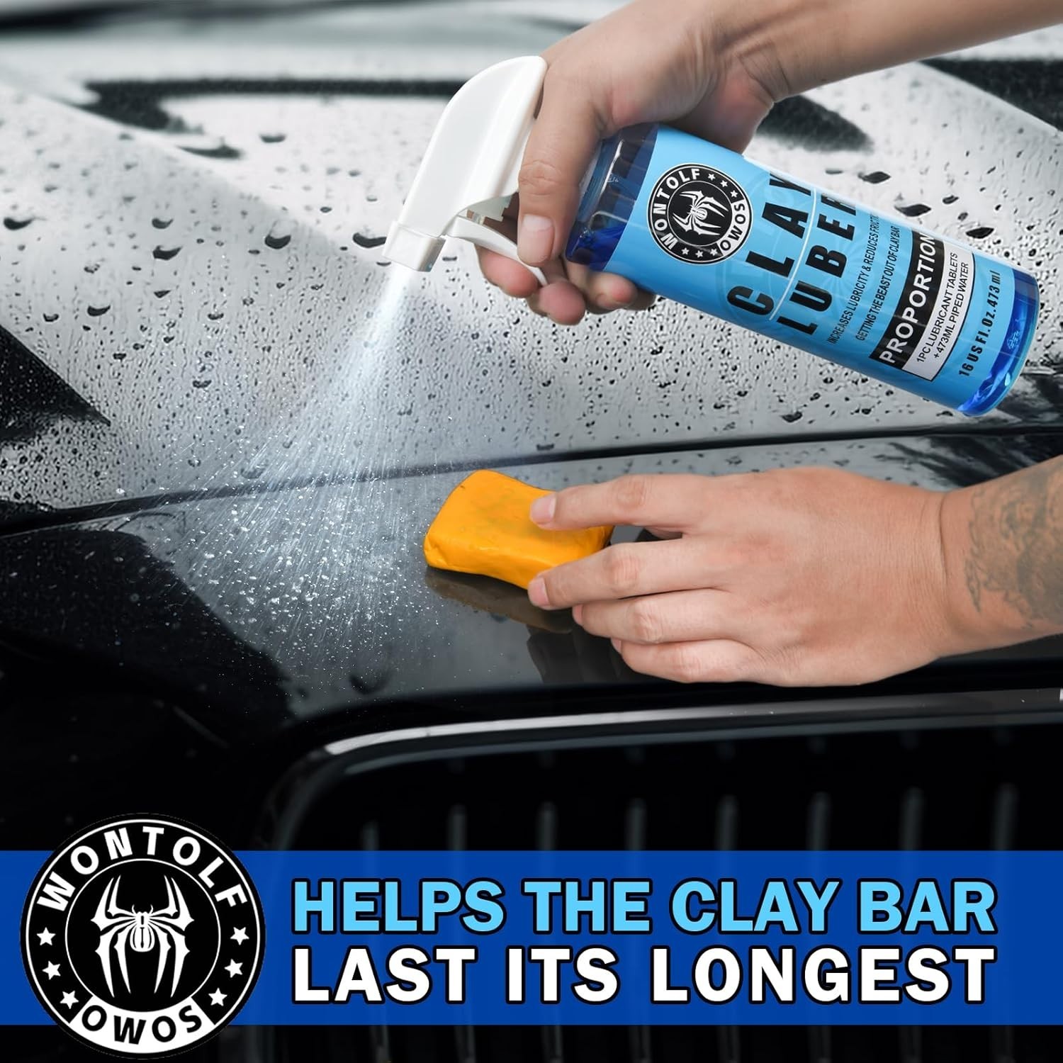 Clay Bar Kit, Complete Clay Bars Auto Detailing Clay Luber Lubricant Car Wash…