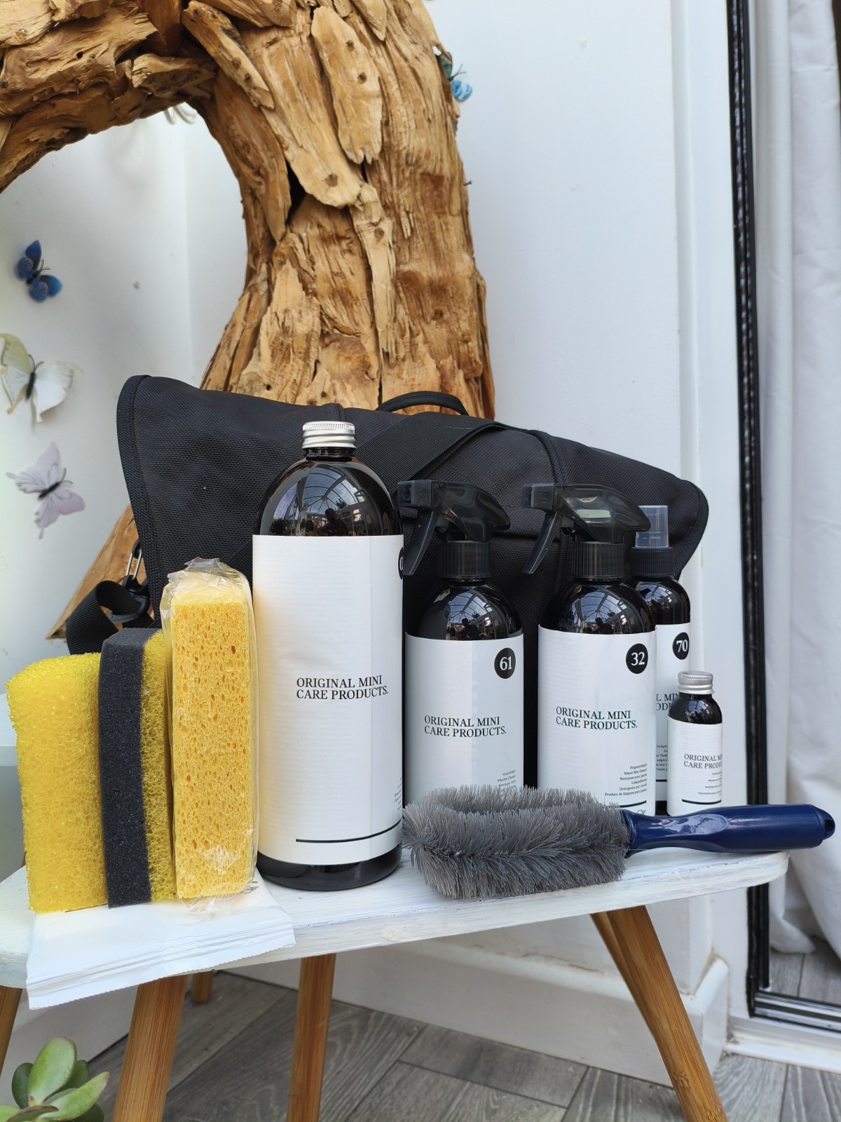 Mini Cooper Car Cleaning Kit In Bag Official Mini Accessories Black Bag For Car