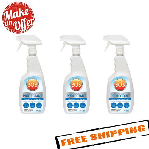 303 Products 30308 Set of 3 Aerospace Protectant 16 fl. oz. Spray Bottles
