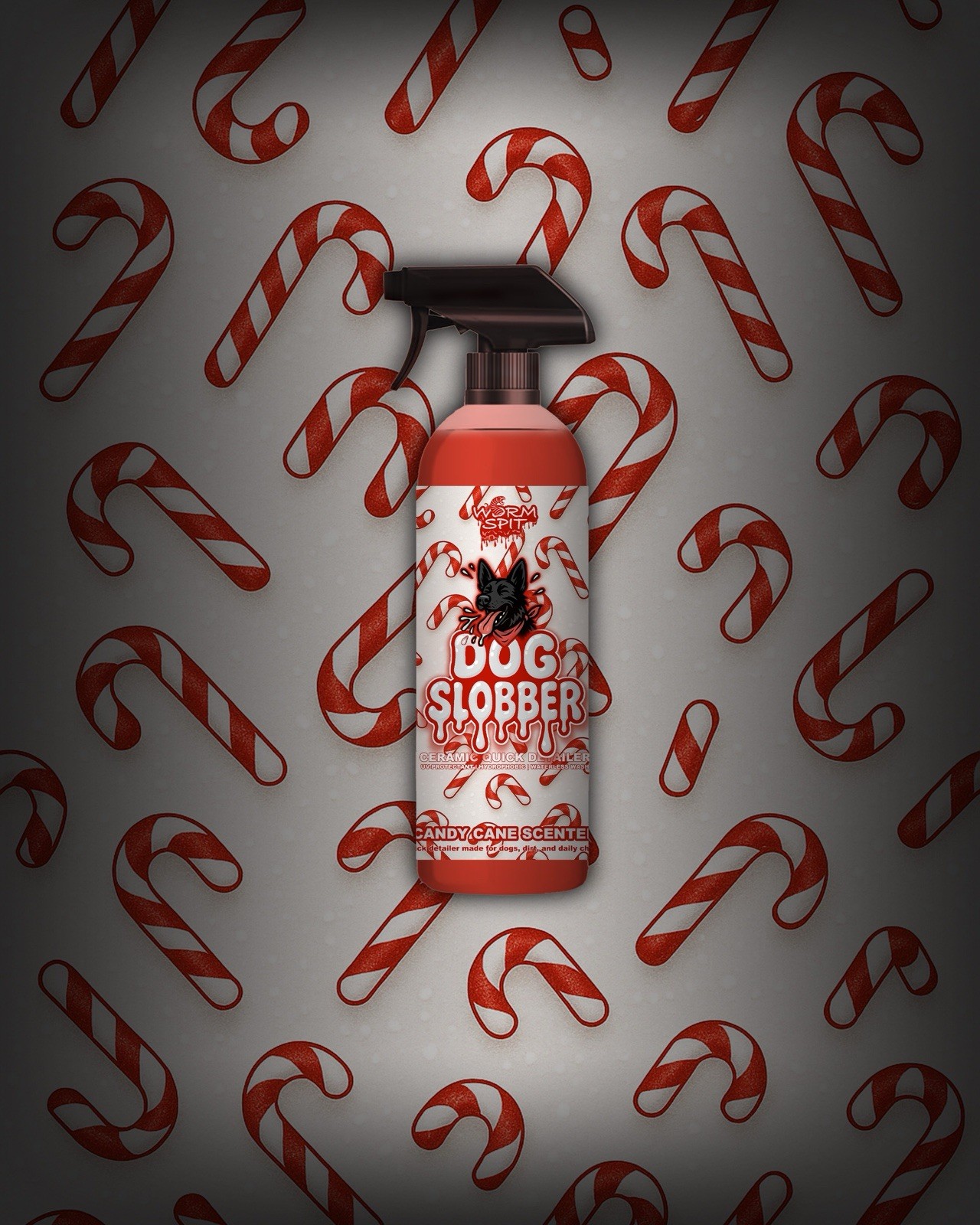 Worm Spit: Dog Slobber Ceramic Quick Detailer: Waterless Wash – Candy Cane Scent