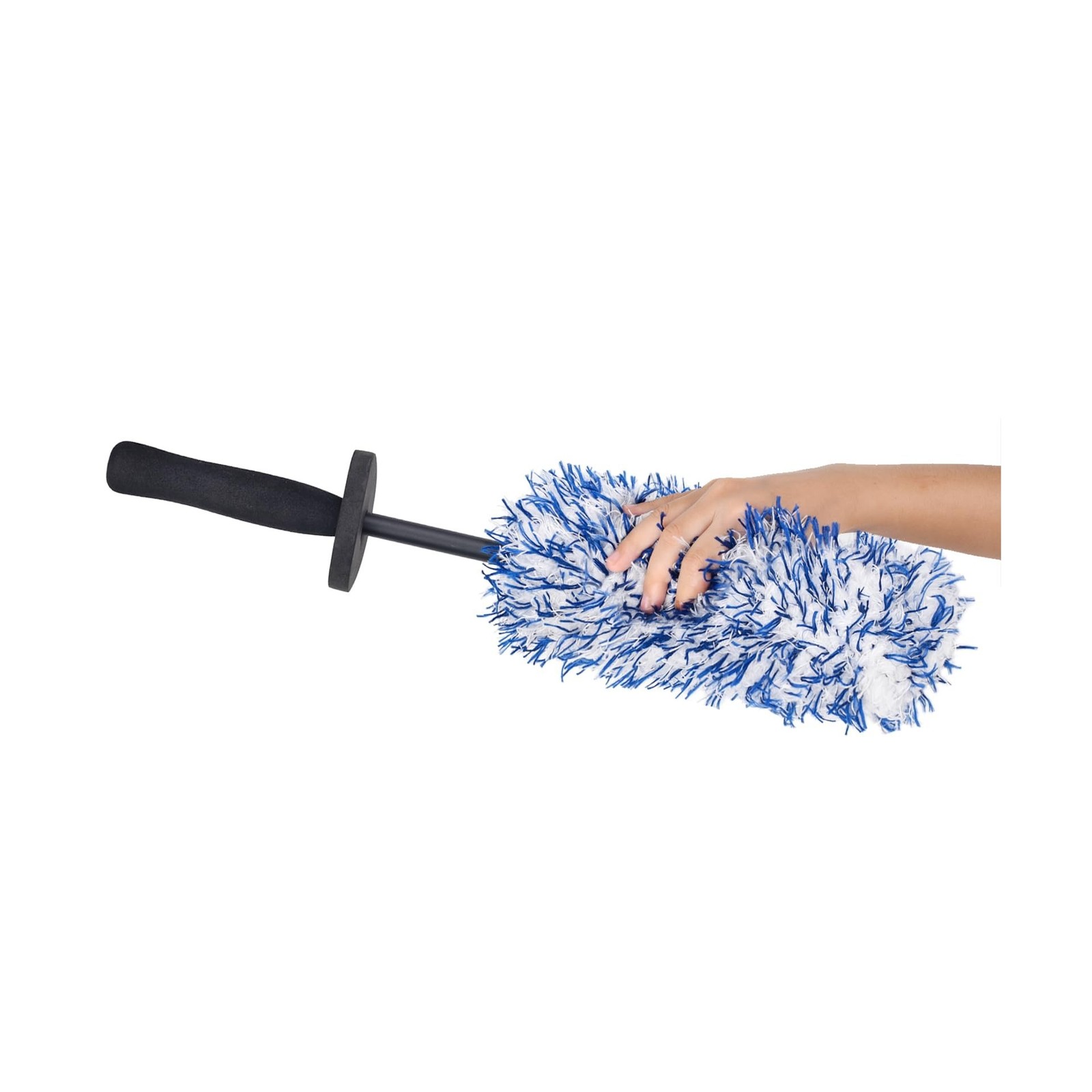 Car Cleaning Rim Cleaner Wheel Cleaning Brush, Metal Free Soft Synthetic Wool…