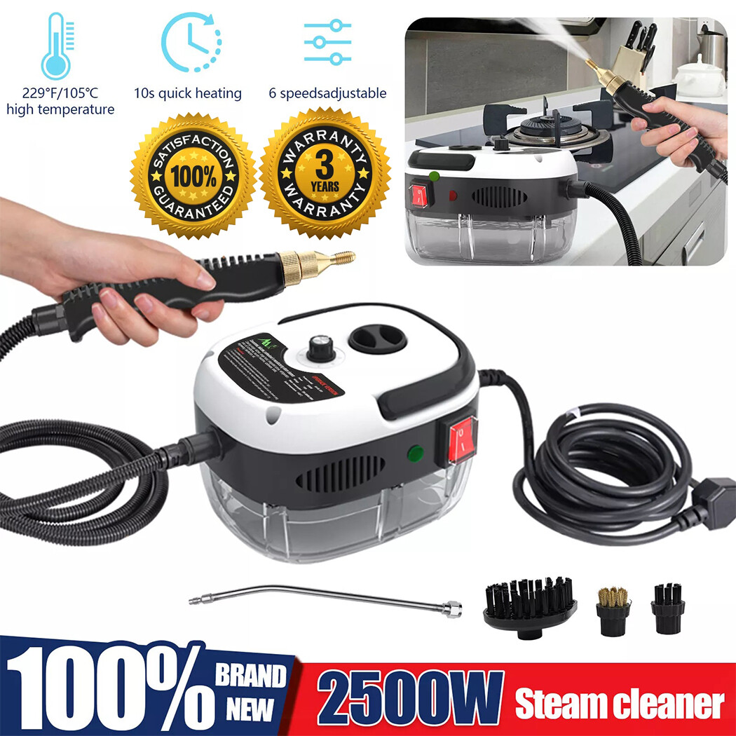 2500W Handheld Steam Cleaner Machine High Pressure Car Detailing Cleaning Tool