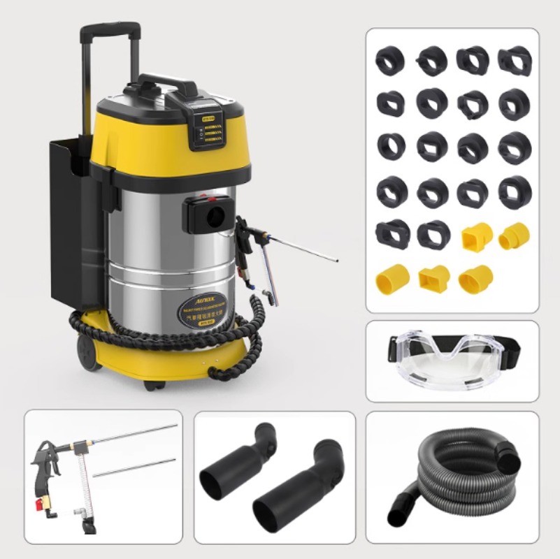 Automotive Walnut Shell Blast Carbon Deposits Cleaner Engine Cleaning Equipment