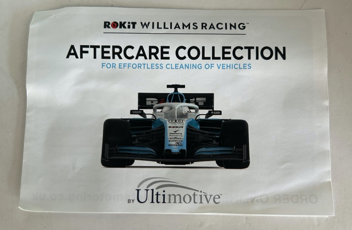Williams Racing Rokit Aftercare Car Cleaning Kit By Ultimotive