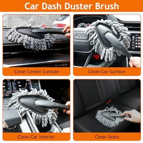 Windshield Cleaner Tool & Car Detailing Kit – Interior & Exterior Cleaning Brush