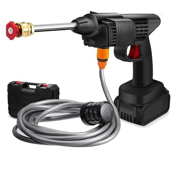 Portable Cordless Electric High Pressure Water Spray Gun Car Washer Cleaner Tool