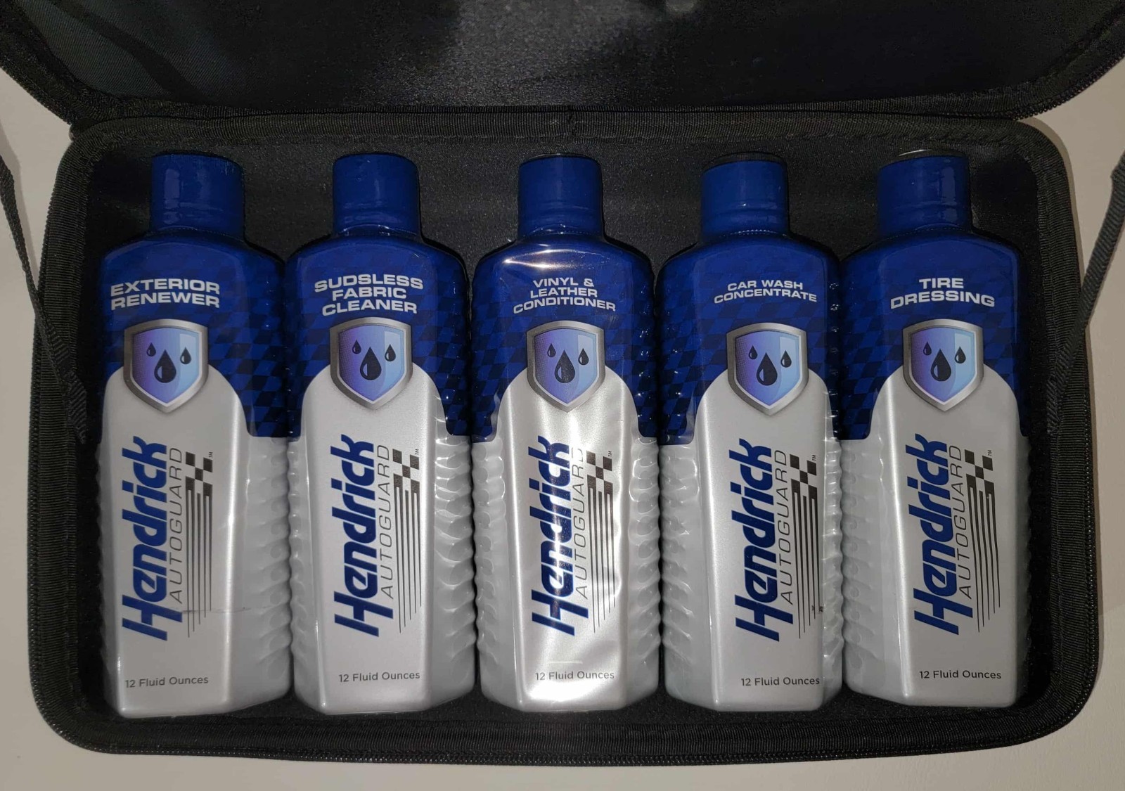 Hendrick Autoguard Car Care System New All Sealed In Sturdy Soft zip up case