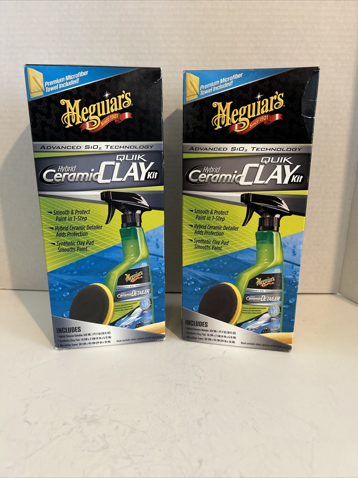 New Meguiar’s Hybrid Ceramic Quick Clay Kit (2 Kits Bundle) G200200