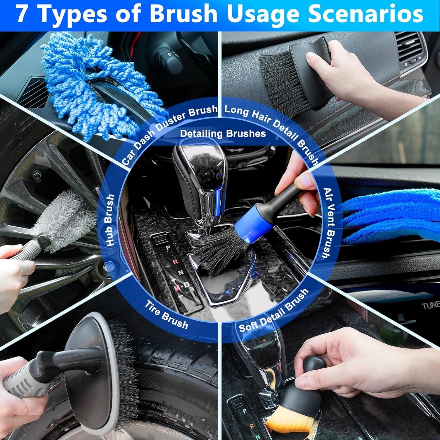Versatile Car Cleaning Kit with Foam Gun & Brushes – Perfect Gift for Car Lovers