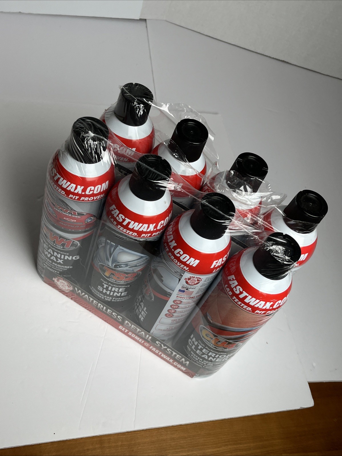 2x 4-Packs RGS Labs Waterless Detail System Fast Wax FW1 TS2 GP3 CU4 Cleaner New