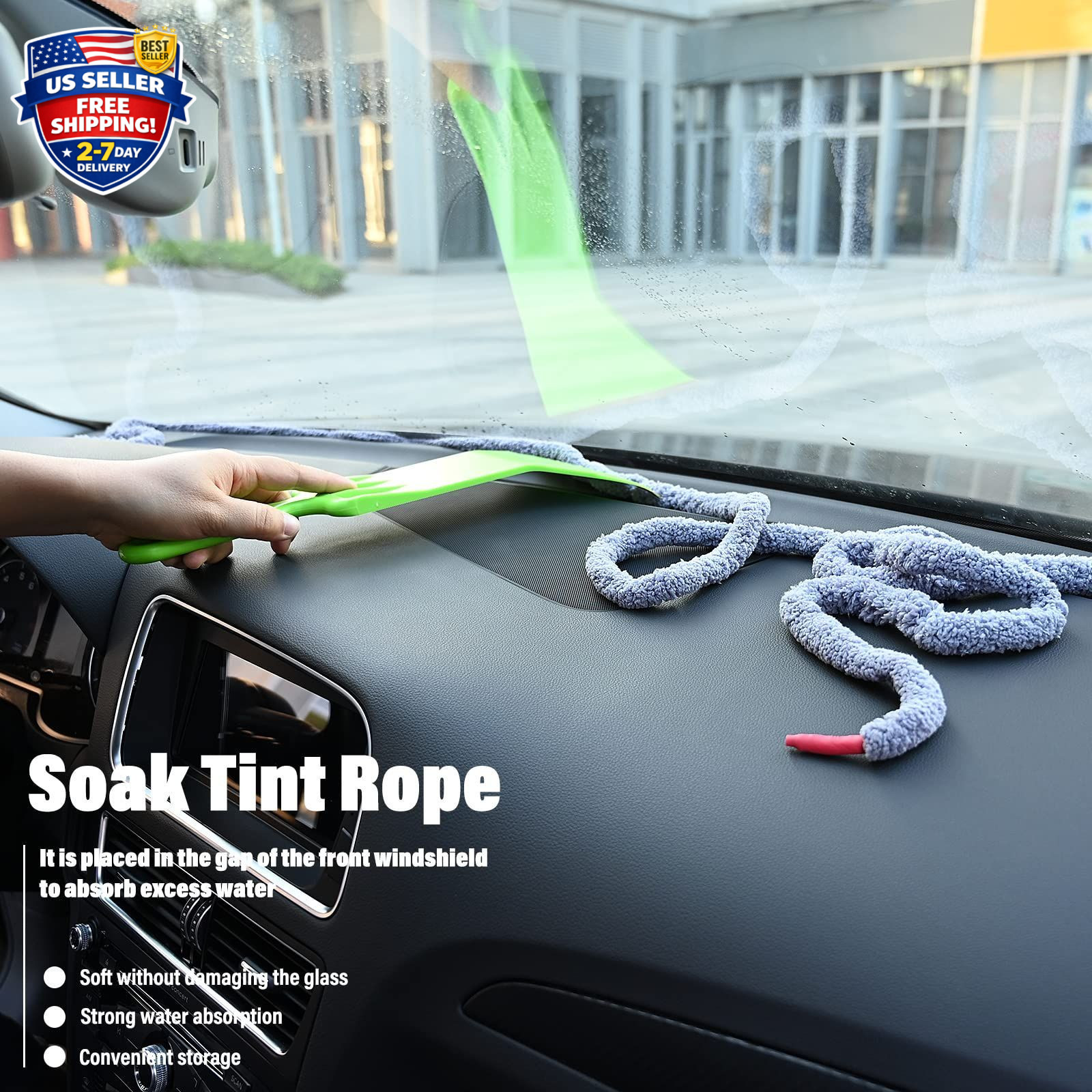 10 Feet Soft Water Absorbent Rope Tint Tools, Window Tint Film Install Water …