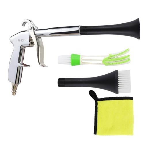 Car Cleaning Gun w/ Microfiber Cleaning Cloth Car Detailing Brush,High Pressure
