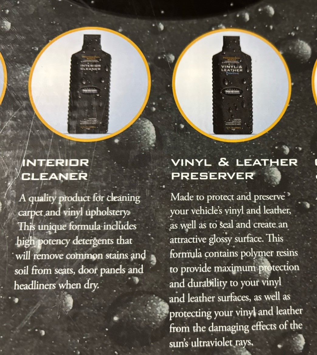SEALED new SUPER POLYSTEEL Professional 6-Step Car Care System Auto Detailing