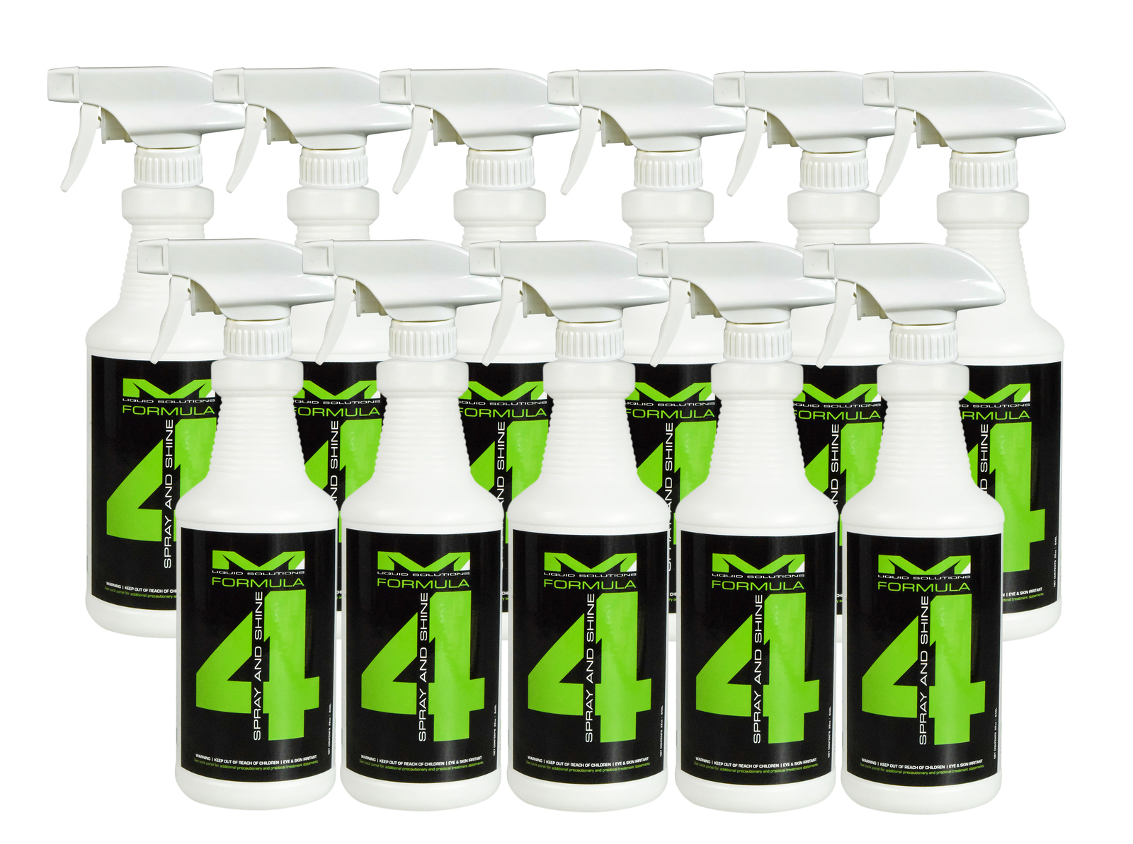 Matrix Liquid Solutions Formula 4 Biodegradable Spray&Shine Detailer 32oz 11 Pck