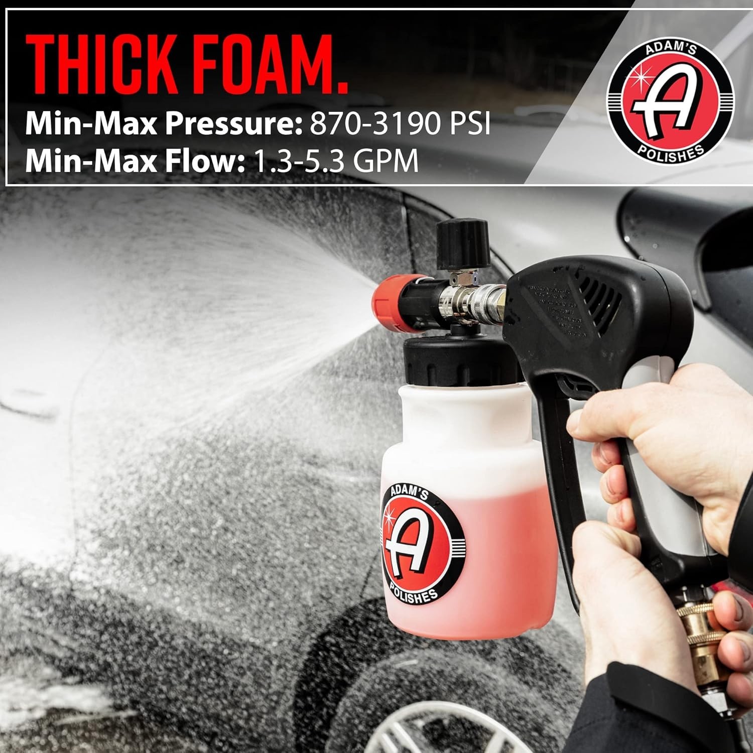 Foam Cannon Car Wash Sprayer – Stainless Steel Pressure Washer