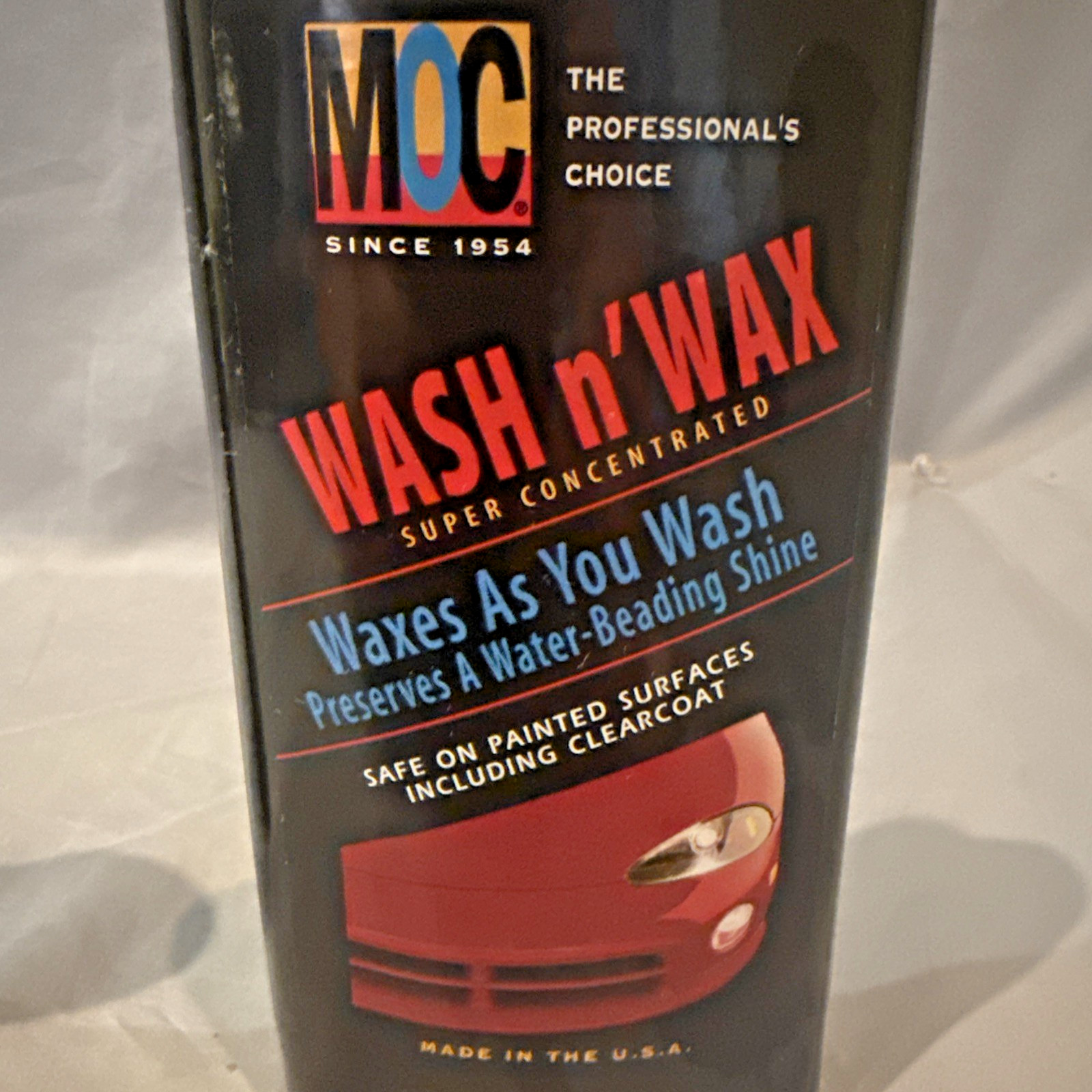 MOC Liquid Wash and Wax & Magna Crystal Cleaner / Glaze Shine Set 2 Bottles