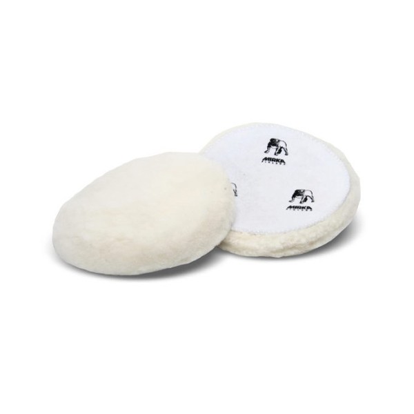 Mirka Wool Polishing Pad White Grip 150 mm Piece 1