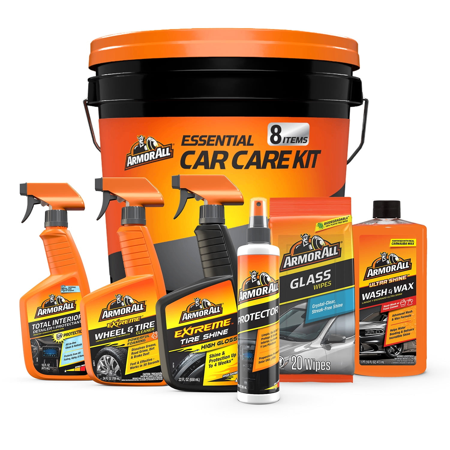 Armor All Car Cleaning Kit, 8-Piece Set