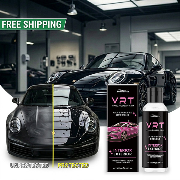 Car VRT Plastic Rubber Trim Restorer Water Based Dressing Interior Exterior 3oz