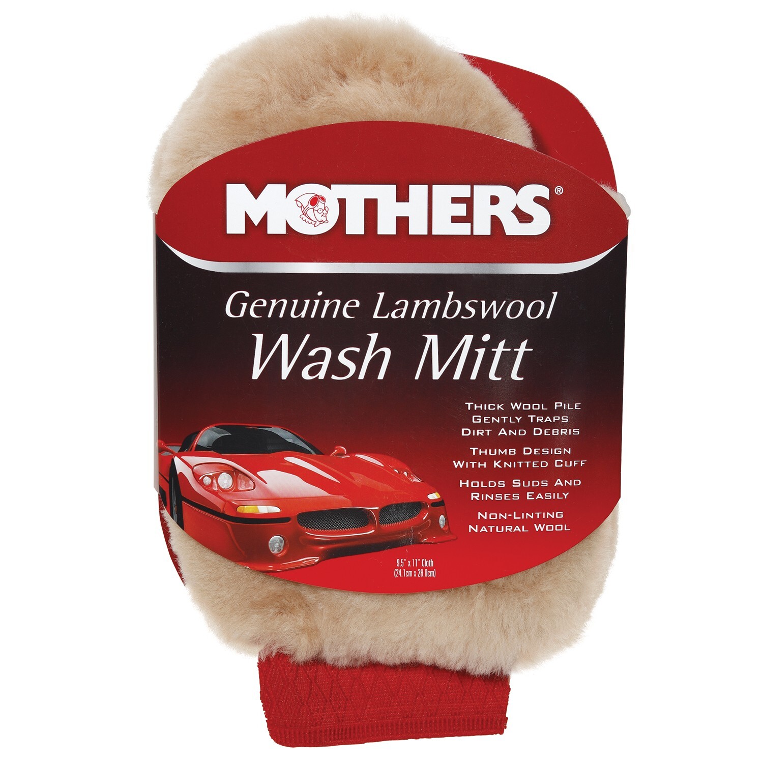 Mothers 05668 + 156300 Ultimate Hybrid Car Wash W/Premium Lambs Wool Wash Mitt