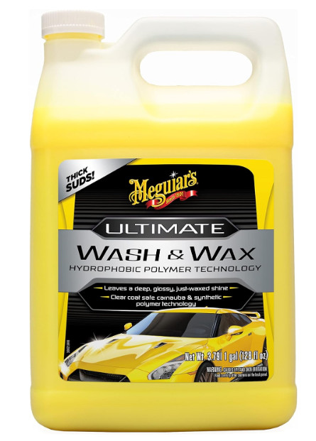 Meguiar’s Ultimate Wash and Wax, Car Wash and Wax Cleans and Shines in One Step,