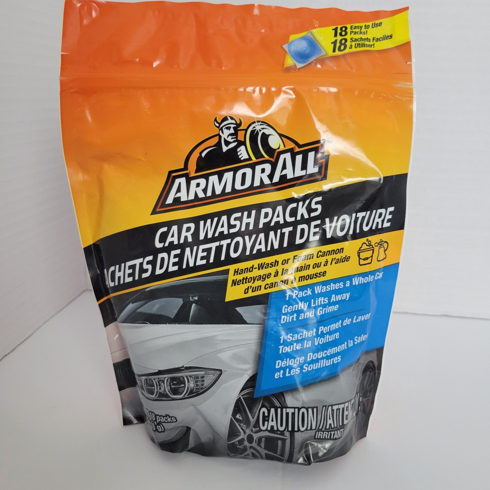 ArmorAll Car Wash Packs – Hand Wash or Foam Cannon – 18 pre-measured pods
