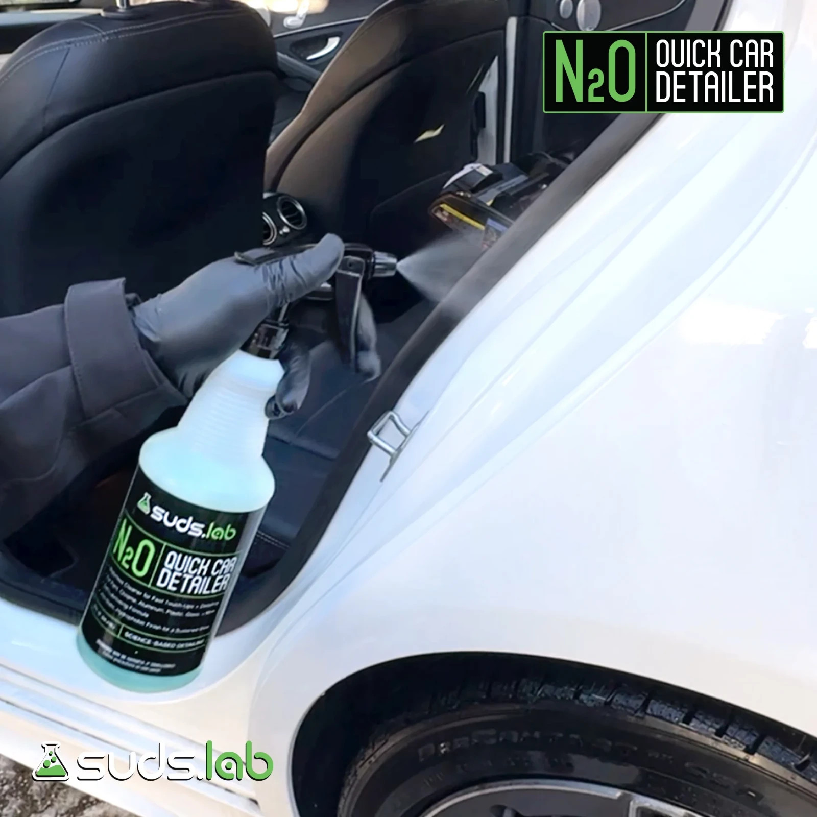 (6 pack) Suds Lab N2O Quick Car Detailer – 32 oz Bottle