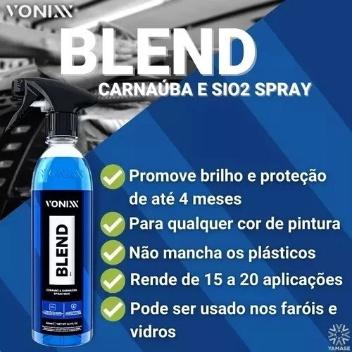Vonixx Blend Ceramic & Carnauba Liquid Wax 500ml – SiO2 Hybrid Spray Wax Gloss