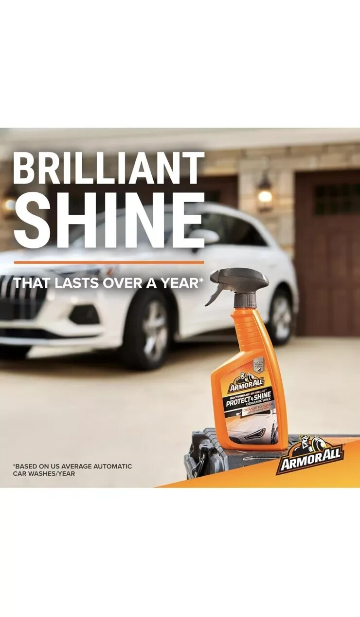 Armor All Extreme Shield Ceramic Wax, Color Changing, 16 Fl Oz Spray Bottle