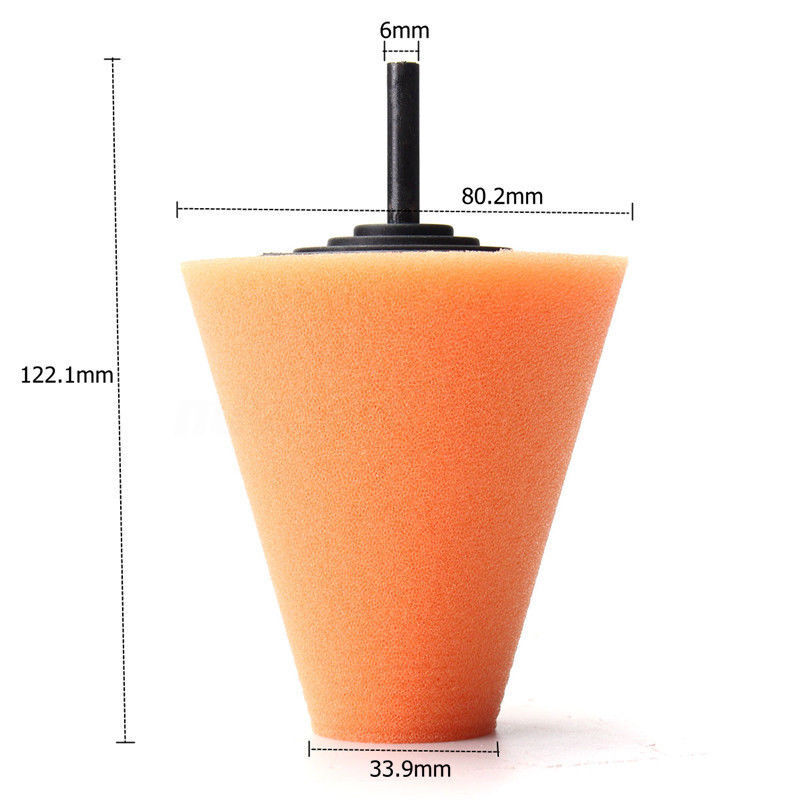 1PC For Car Wheel Hub Cone Polishing Random Sponge Cleaning Drill Replace Tool