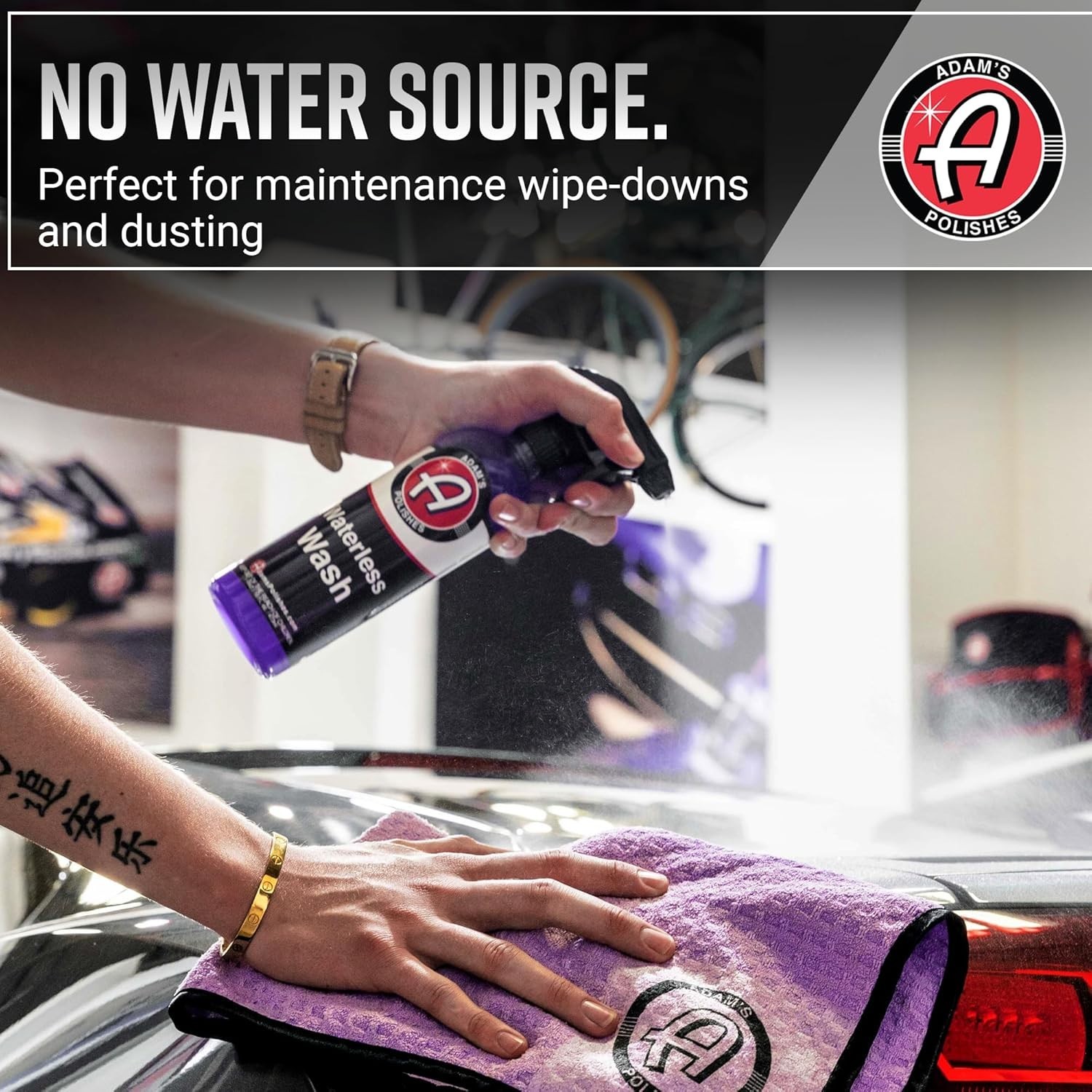 16oz Waterless Wash for Cars + Boats | Biodegradable Cleaner with Citrus Scent