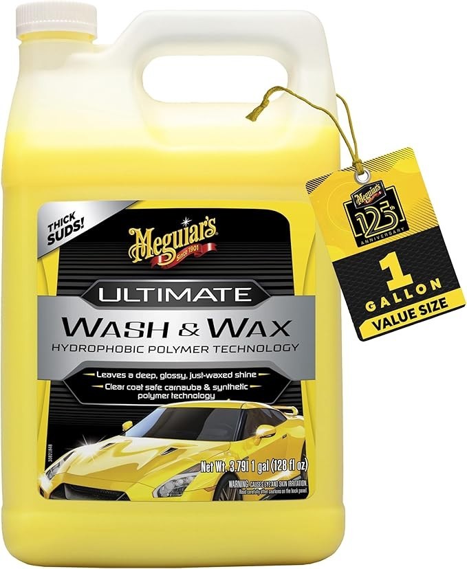 Meguiar’s Ultimate Wash and Wax, Car Wash and Wax Cleans and Shines in One Step,