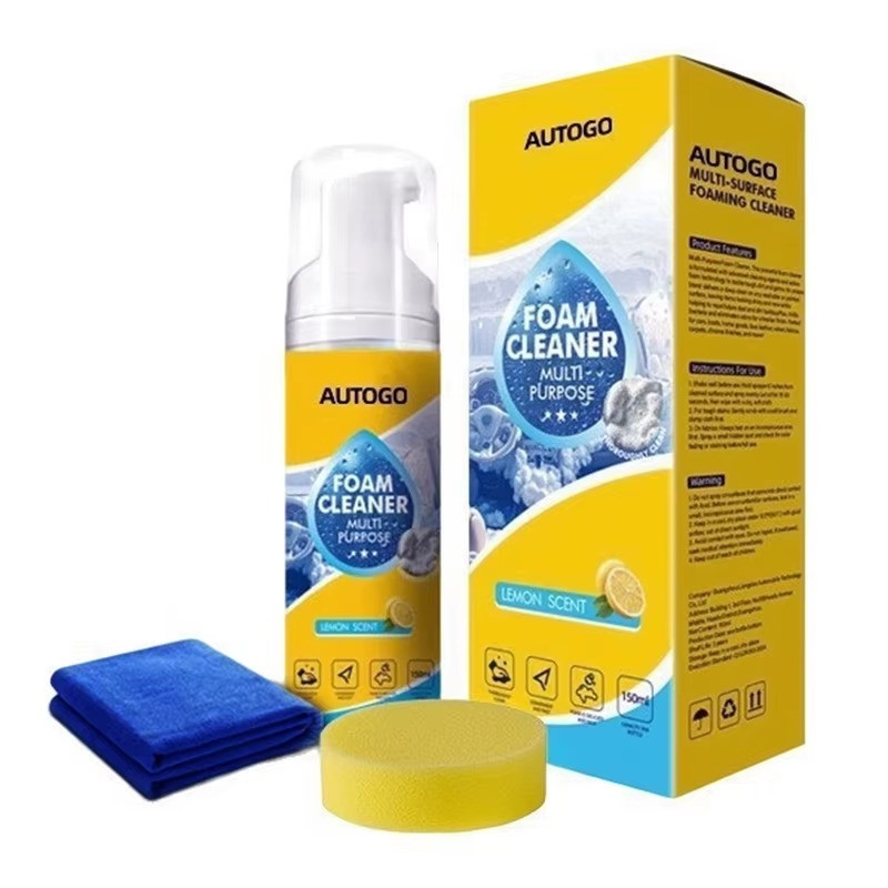 Wash Free Foam Car Interior Cleaner for Seats Roof Leather Care Spray ✅