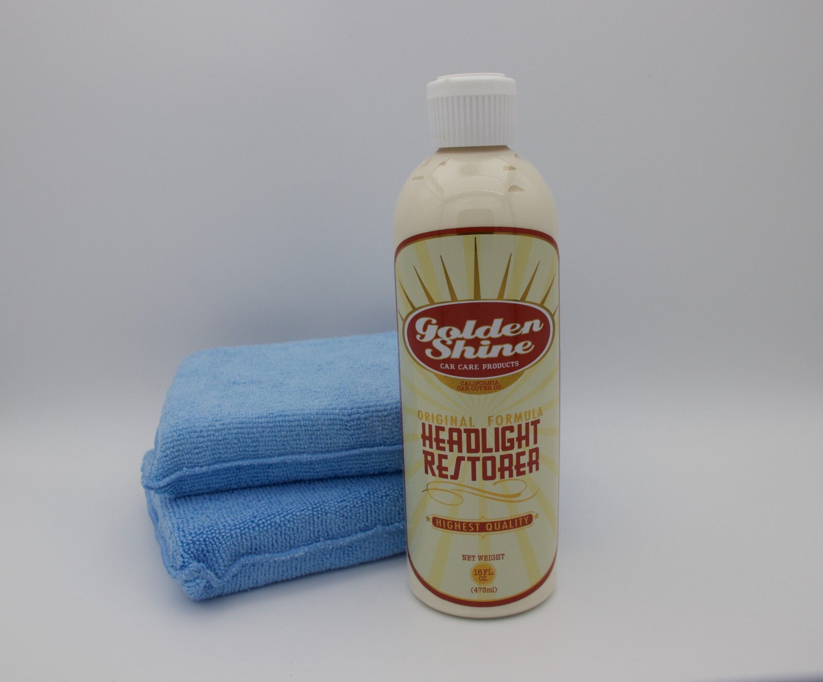 Golden Shine Car Care Headlight Restorer & Plastic Polish 55930K w Applicators