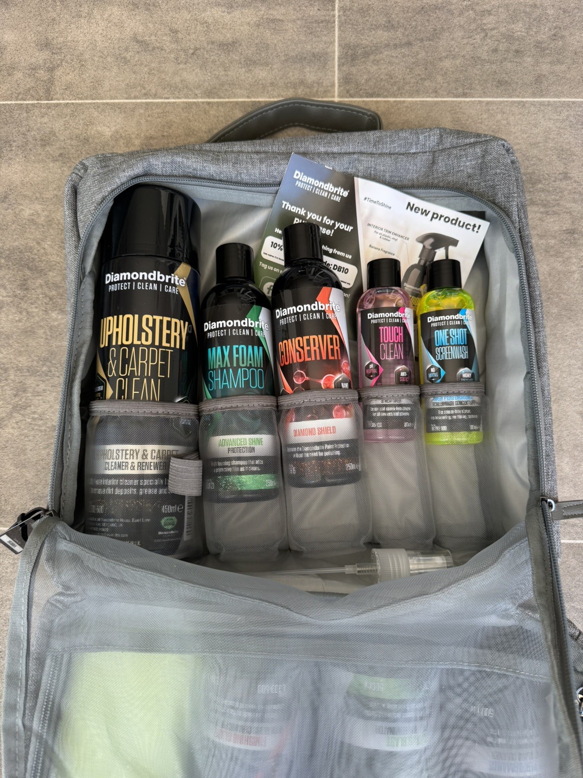Diamondbrite Hero Car Cleaning Kit Aftercare Interior Exterior Valeting 14 piece