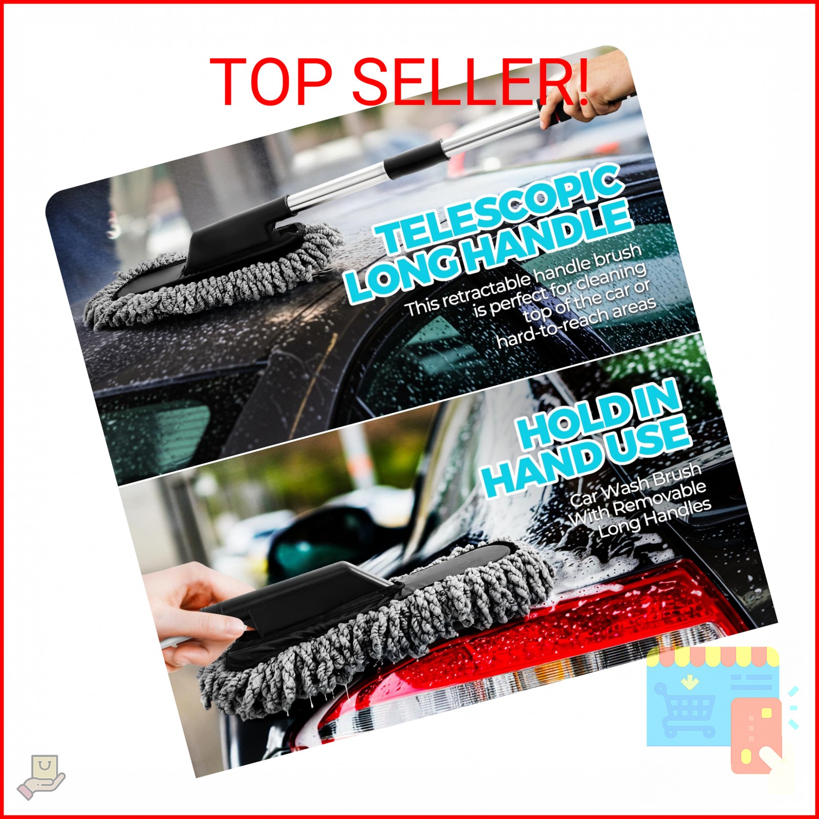 ALFLOD 30Pcs Car Detailing Kit for Interior, Exterior and Wheel Cleaning