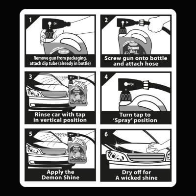 Carplan Demon Shine Spray On Shine Car Wax Polish Spray & Wipe 2L Gun