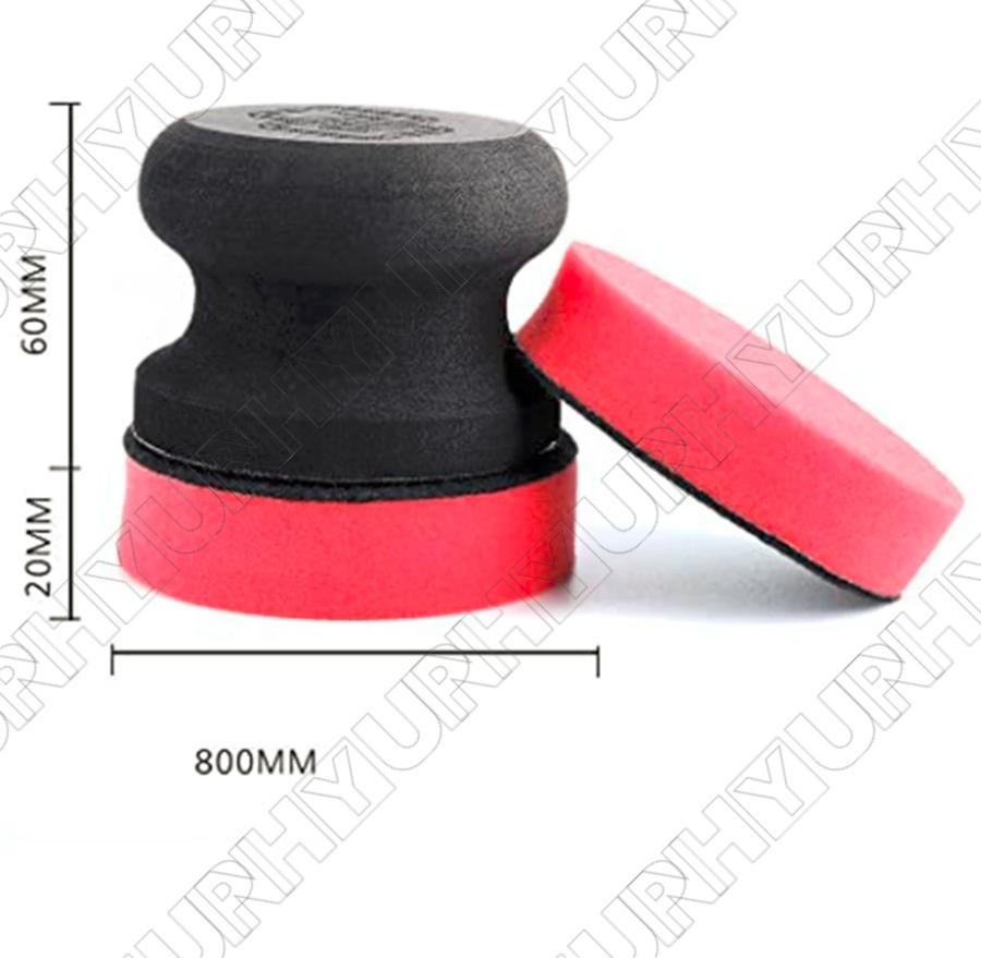 Car Hand Wax Applicator Pad Kit 3 Inch Dia Sponge Tire Dressing Applicator Pad