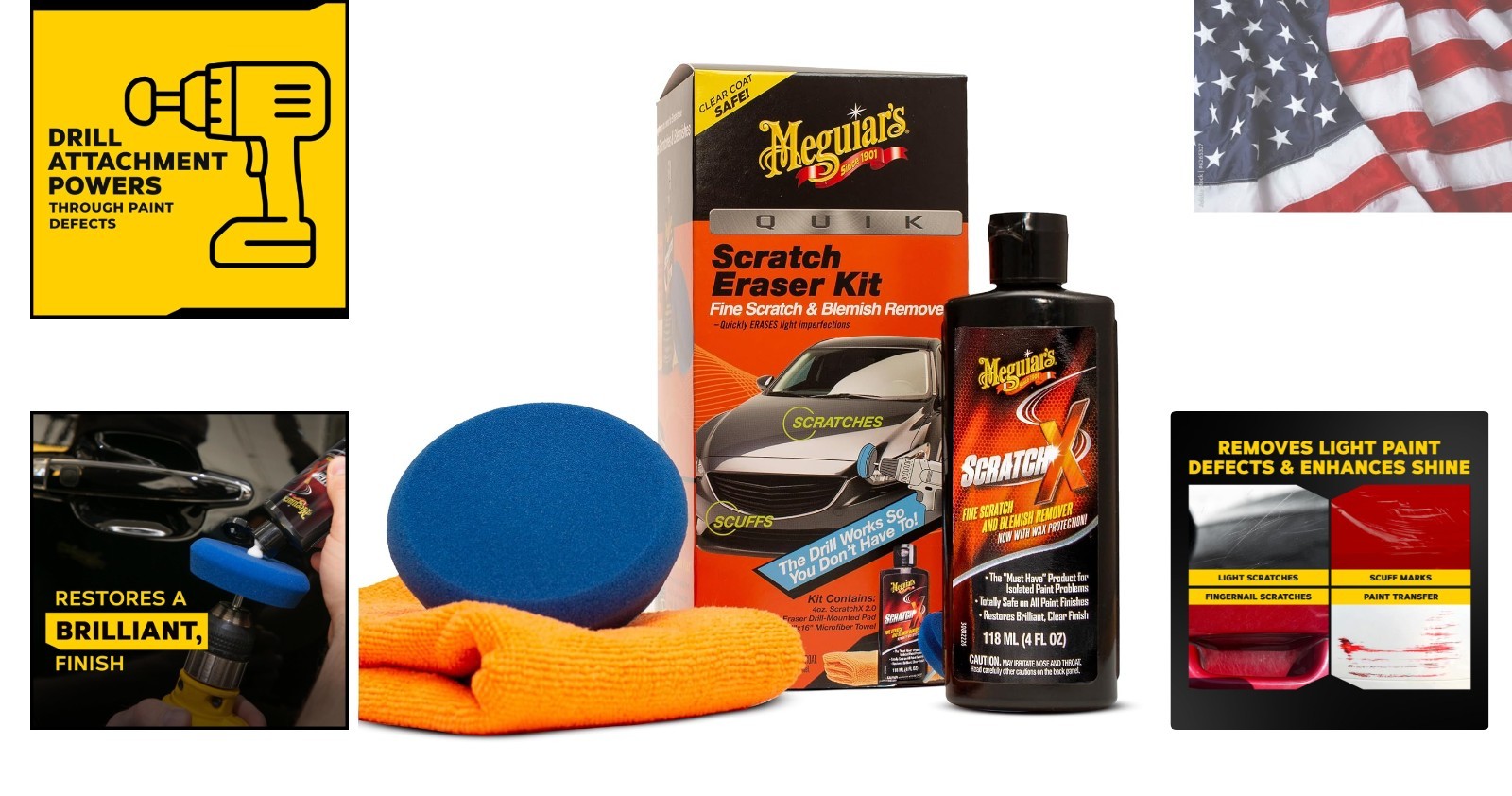 Quik Eraser Kit, Car Scratch Remover for Repairing Surface Blemishes, Car Scr…