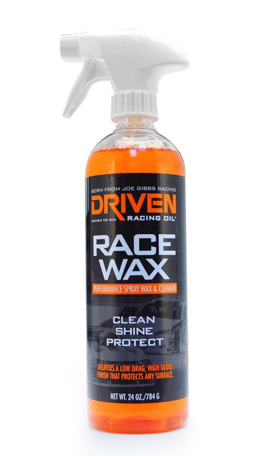 Driven Race Wax Spray Glass Chrome Paint Plastic Vinyl Tires (24-Ounce Bottle)