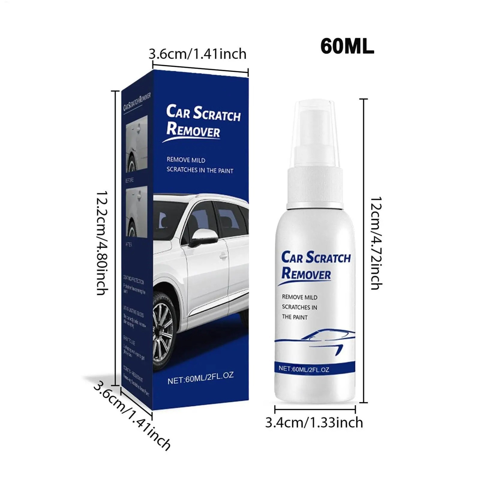 Car Scratch Care Spray, Car Scratch Remover, Scratches in The P丨US