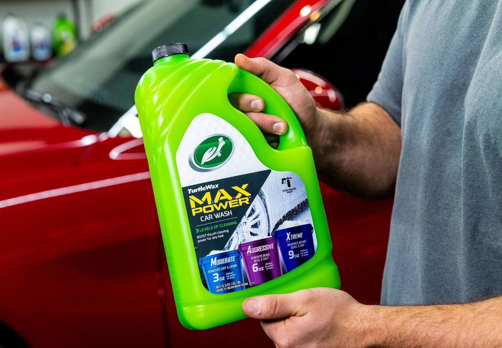 Turtle Wax 50597 Max-Power 3 Levels of Cleaning Car Wash 100 oz 2 Pack