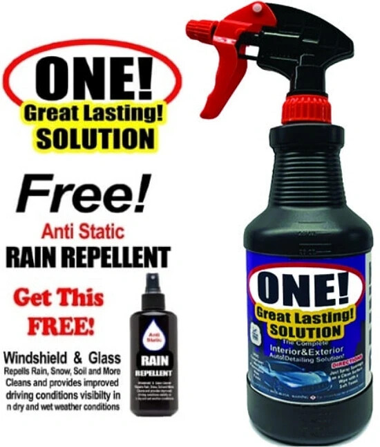 32oz ONE Great Lasting Solution with Trigger Sprayer Interior/Exterior Detailing