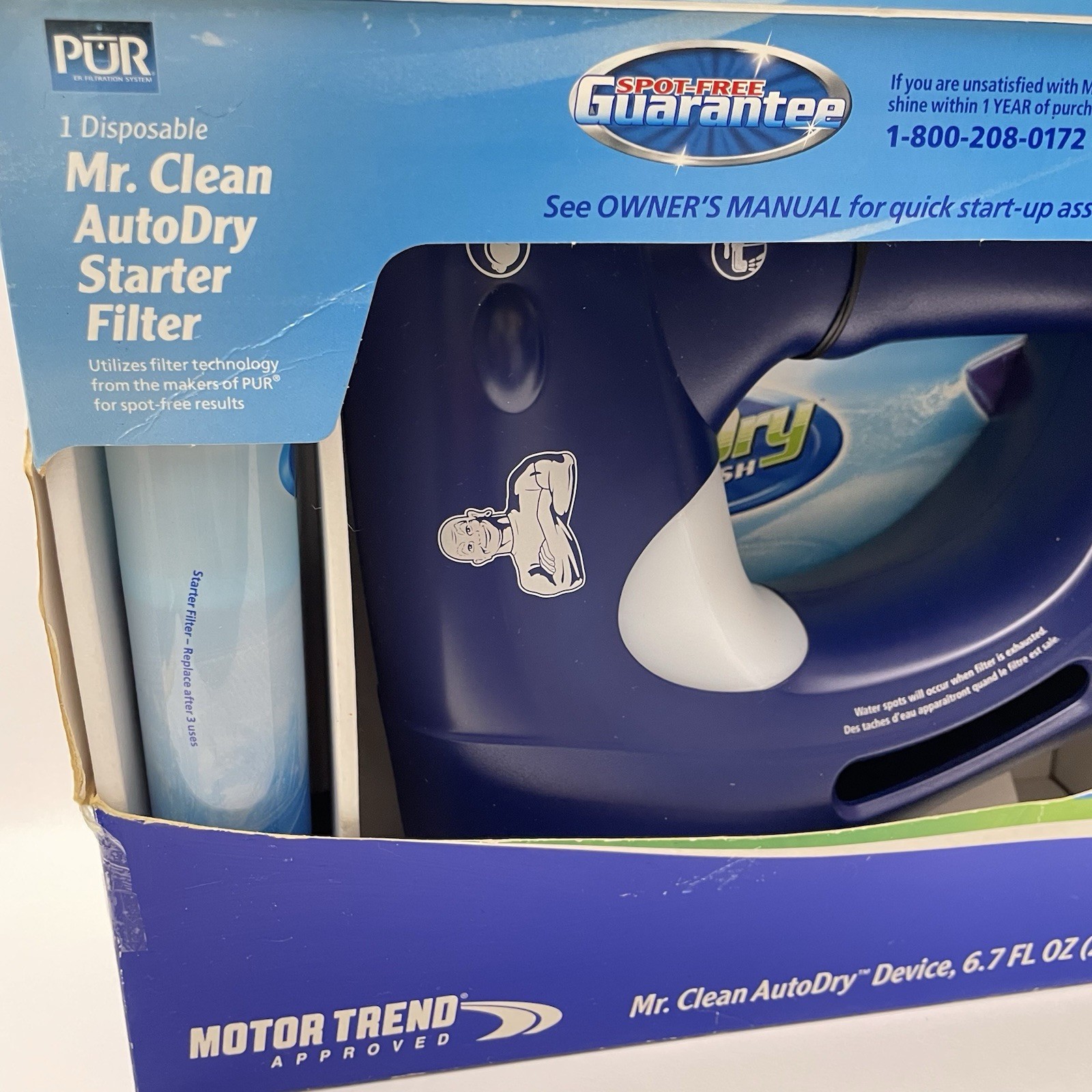 NEW Mr Clean Auto Dry Car Wash Spot-Free Clean Shine Spray Starter Kit NIB